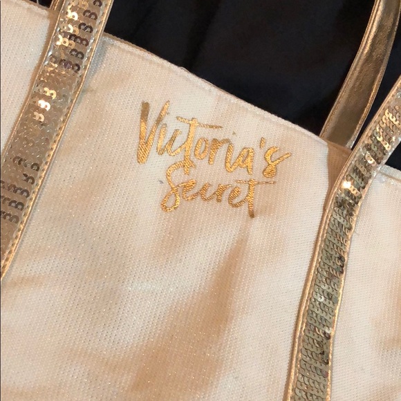 Gold sparkly Victoria’s Secret bag! - Picture 2 of 5
